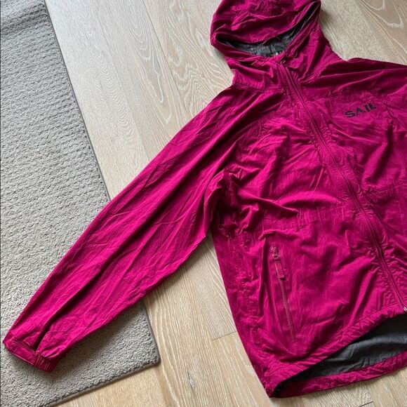 SAIL Always Ready Packable Rain Jacket Hot Pink SzL - Picture 4 of 13